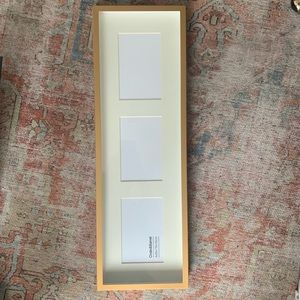 Crate & Barrel Gold Frame for 3 4x6 Photos (24x8”)